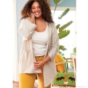 Donni Ribbed Duster Cardigan